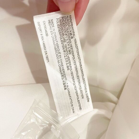 NWT C/MEO Collective White Dress Size Small Strappy Back Graduation Bridal - Picture 10 of 12